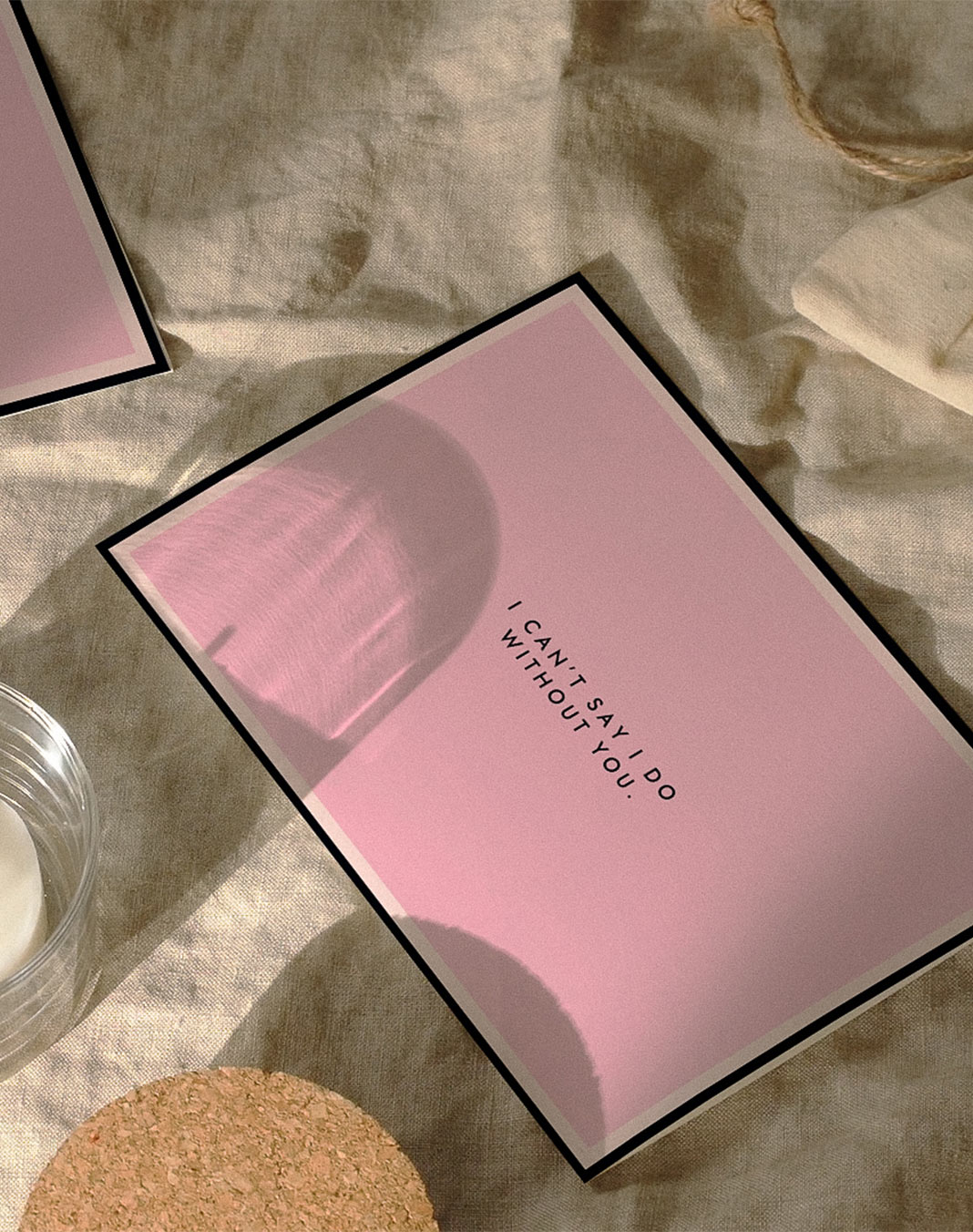 Ask your bridesmaids and kuma in style with this premium dusty pink greeting card. Printed on luxurious FSC-certified paper. Blank inside with a white envelope.