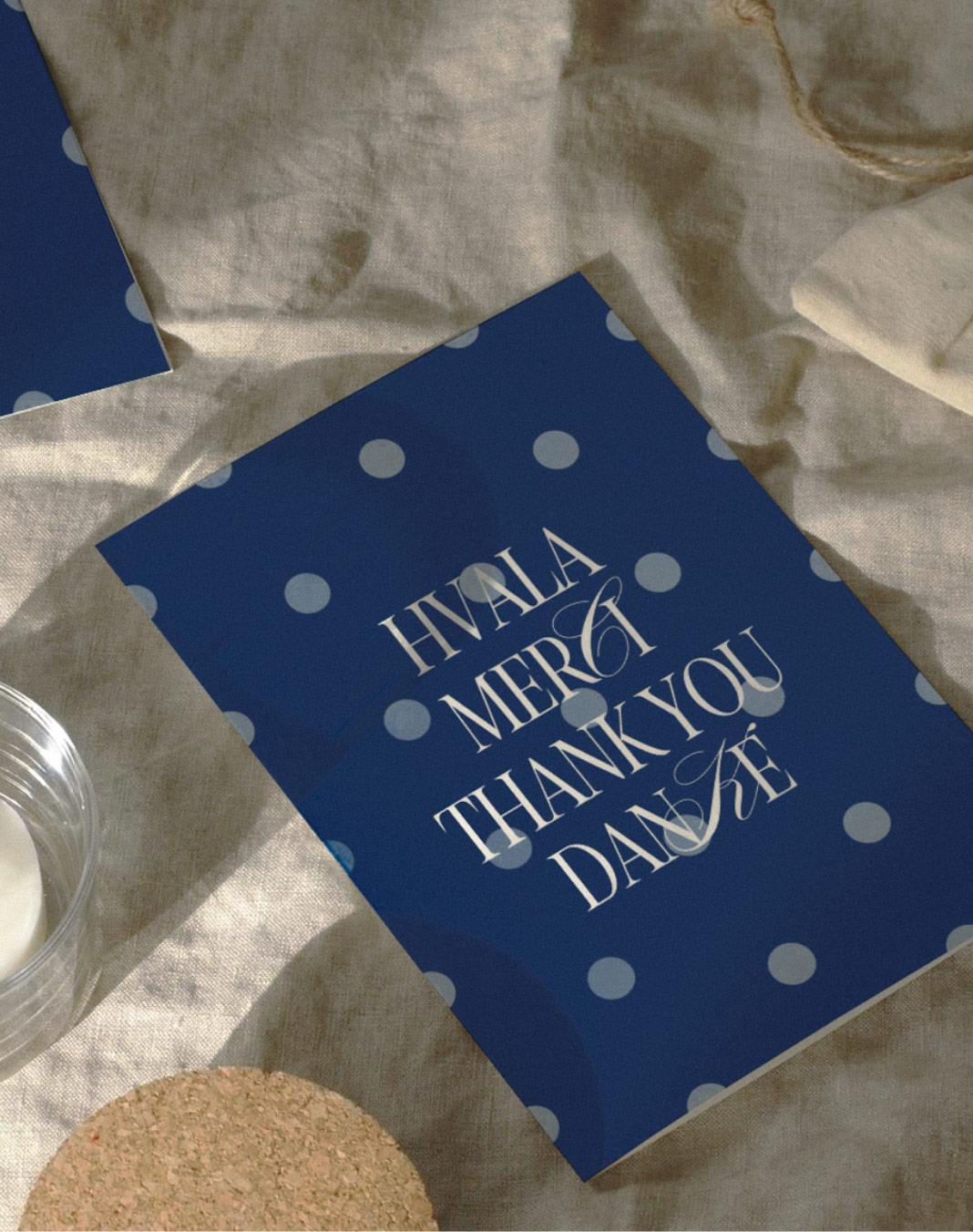 Express your gratitude with the elegant multi-language Thank You greeting card. Printed on luxurious FSC designer paper. Blank inside with an envelope.